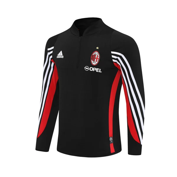 Bluza Treningowa AC Milan 2003-04 - 1-4 Zip Retro Czarny Bluza Treningowa AC Milan 2003-04 - 1-4 Zip Retro Czarny