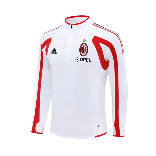 Bluza Treningowa AC Milan 2005-06 - 1-4 Zip Retro Biały Bluza Treningowa AC Milan 2005-06 - 1-4 Zip Retro Biały