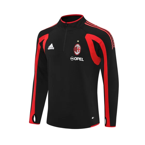 Bluza Treningowa AC Milan 2005-06 - 1-4 Zip Retro Czarny Bluza Treningowa AC Milan 2005-06 - 1-4 Zip Retro Czarny