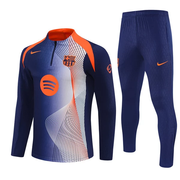 Komplet Bluza Treningowa FC Barcelona Dziecięca 2025-26 - 1-4 Zip Niebieski Komplet Bluza Treningowa FC Barcelona Dziecięca 2025-26 - 1-4 Zip Niebieski