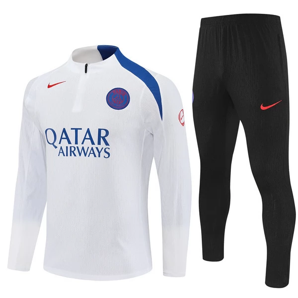 Komplet Bluza Treningowa Paris Saint Germain 2025-26 - 1-4 Zip Biały Komplet Bluza Treningowa Paris Saint Germain 2025-26 - 1-4 Zip Biały