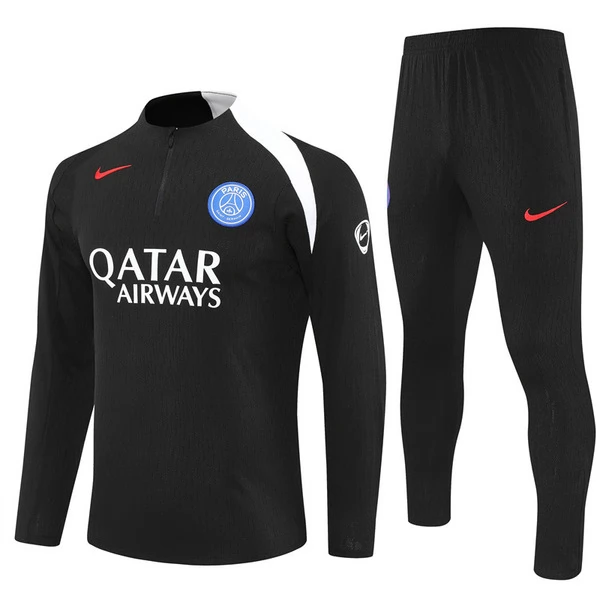 Komplet Bluza Treningowa Paris Saint Germain 2025-26 - 1-4 Zip Czarny Komplet Bluza Treningowa Paris Saint Germain 2025-26 - 1-4 Zip Czarny