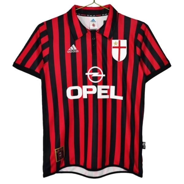 Koszulka AC Milan Domowy Komplet Retro 1999-2000 Koszulka AC Milan Domowy Komplet Retro 1999-2000
