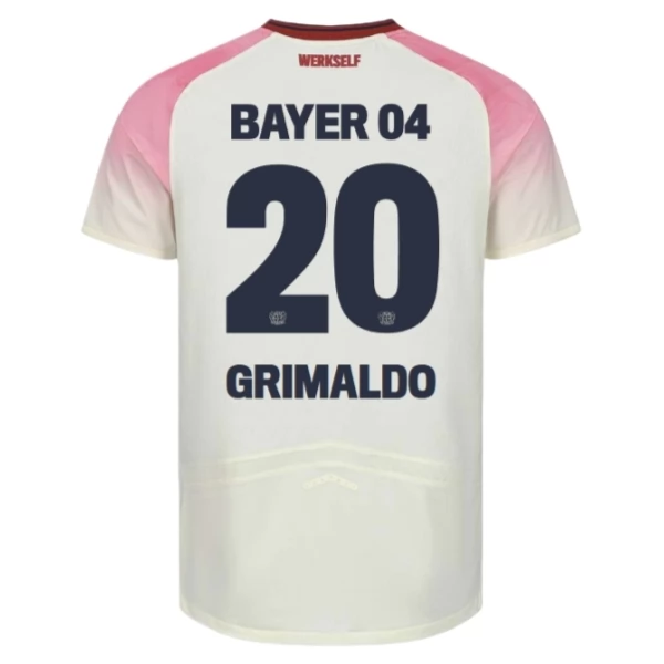 Koszulka Bayer 04 Leverkusen Grimaldo 20 Wyjazdowy Komplet 2025-2026 Koszulka Bayer 04 Leverkusen Grimaldo 20 Wyjazdowy Komplet 2025-2026