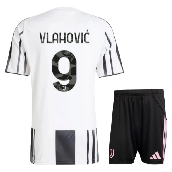 Koszulka Juventus Vlahović 9 Dziecięca Domowy Komplet 2025-2026 Koszulka Juventus Vlahović 9 Dziecięca Domowy Komplet 2025-2026