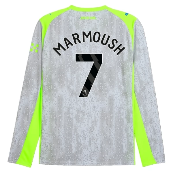 Koszulka Manchester City Marmoush 7 Trzeci Komplet 2025-2026 Longsleeve Koszulka Manchester City Marmoush 7 Trzeci Komplet 2025-2026 Longsleeve