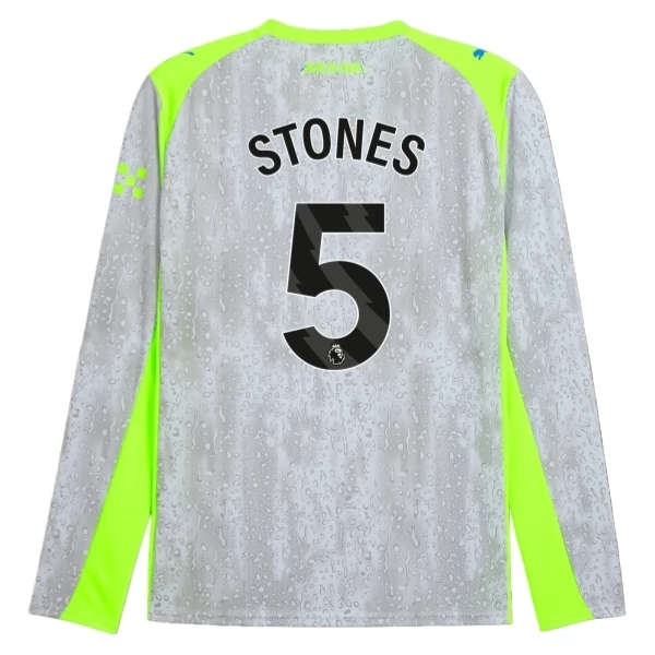 Koszulka Manchester City Stones 5 Trzeci Komplet 2025-2026 Longsleeve Koszulka Manchester City Stones 5 Trzeci Komplet 2025-2026 Longsleeve